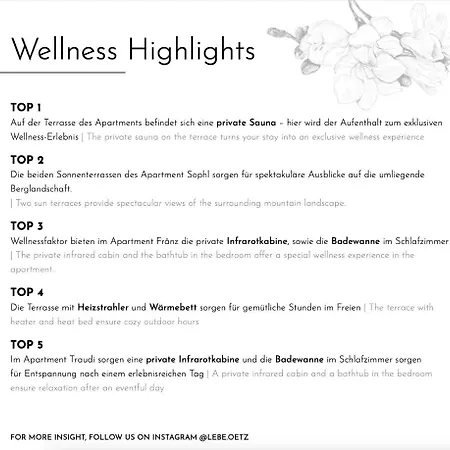 Lebe'oetz - Ferienapartmenthaus Im Zentrum Von Oetz